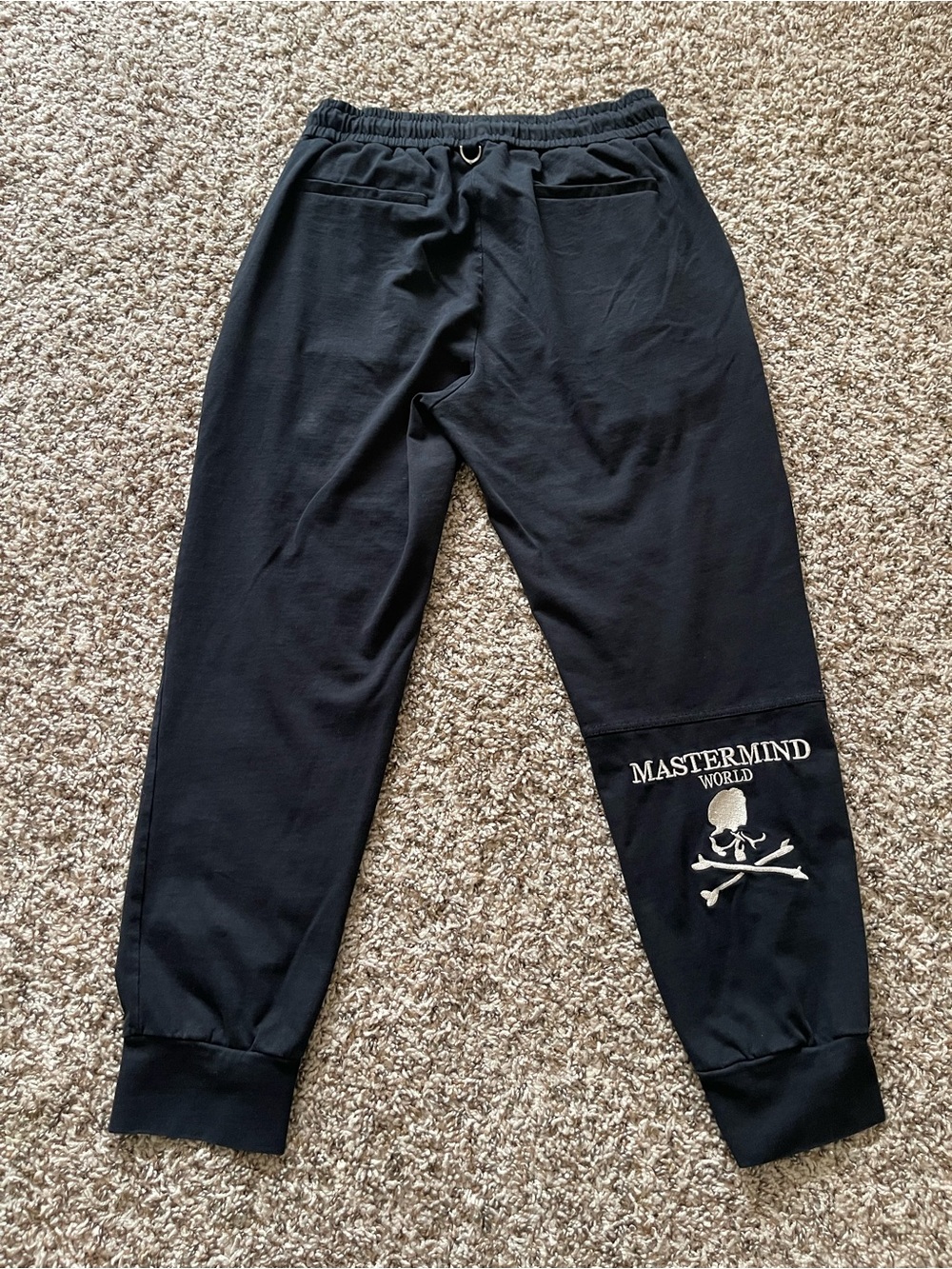 Mastermind World Black Skull Logo Joggers Track Pants Size 50 (US L) Japan - Picture 2 of 14